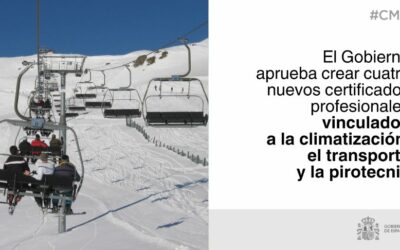 El Gobierno aprueba crear cuatro nuevos certificados profesionales vinculados a la climatización, el transporte y la pirotecnia