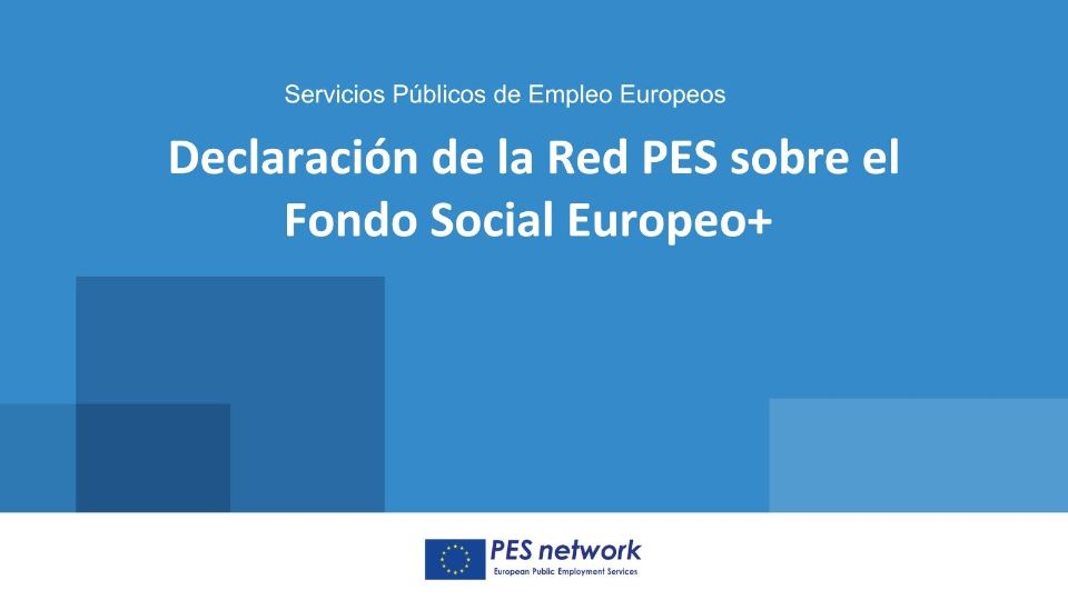 La Red Europea de Servicios Públicos de Empleo adopta a propuesta del SEPE la Declaración en favor del mantenimiento del Fondo Social Europeo+